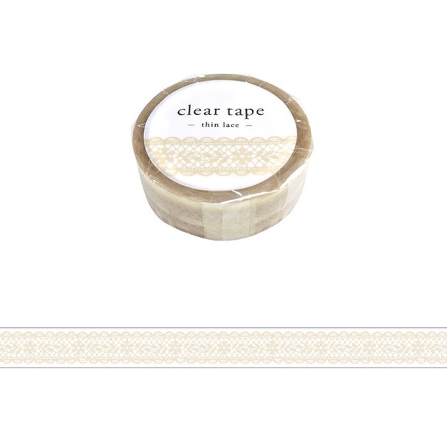 Washi Tape Thin Lace Clear Tape 15mm Width  Import Japanese products at  wholesale prices - SUPER DELIVERY