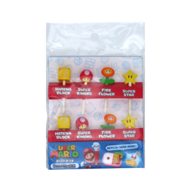 821224 Super Mario Lunch Box Party Food Picks 8pcs Set