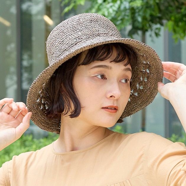 アウトレット】上品なレース編みのラフィアハットの商品ページ｜卸・仕入れサイト【スーパーデリバリー】