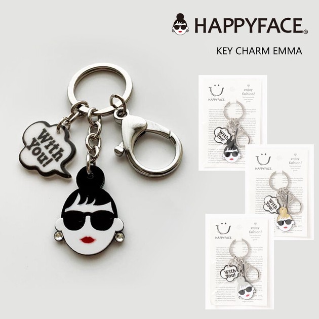 HAPPY FACE キーチャームEMMA シルバー 売れ筋の商品ページ｜卸