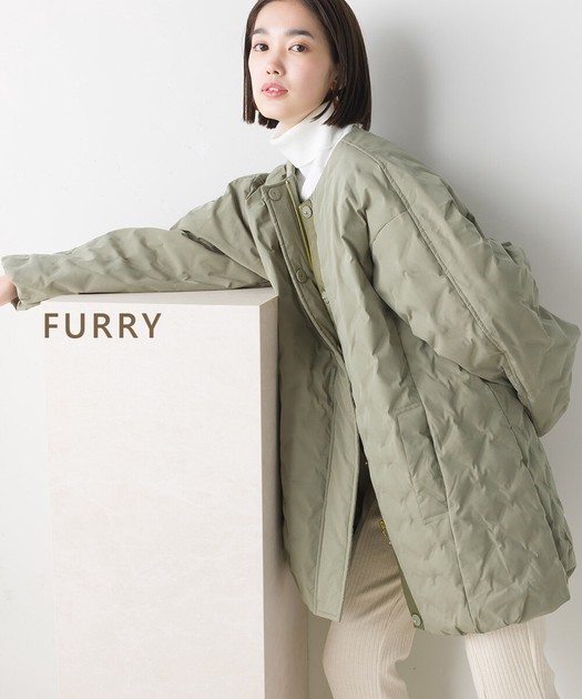 GINGER掲載商品 BouJeloud FURRY ヒートボンディングショートダウン