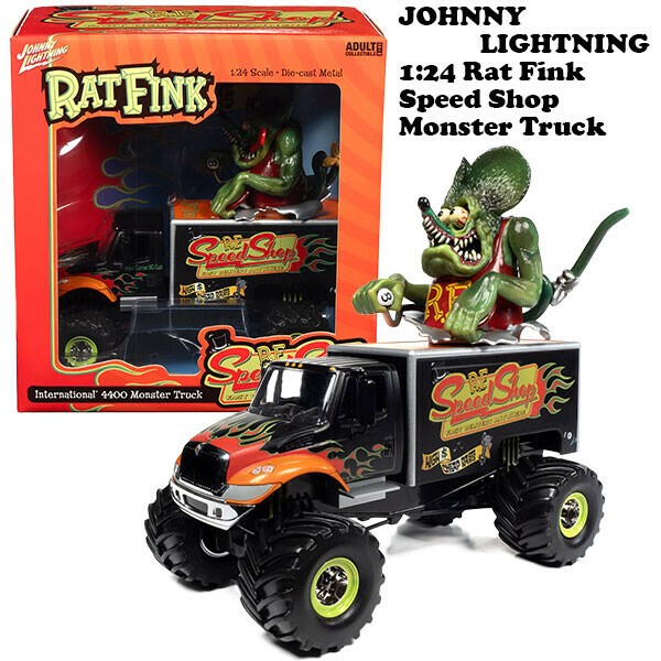 ミニカー RAT FINK SPEED SHOP MONSTER TRUCK Amazon.com: Johnny Lightning - Rat Fink Speed Shop Monster
