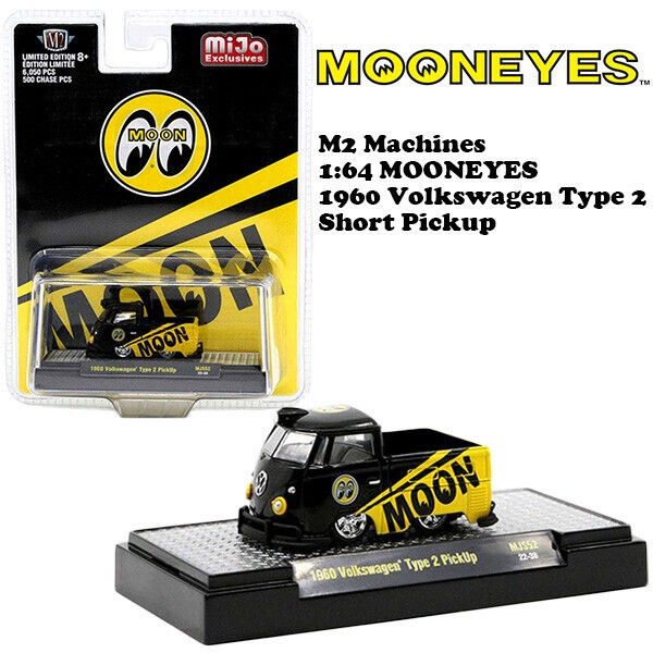 【尾張小牧店】 中古 M2 Machines/エムツーマシーンズ)　1/64 MOONEYES 1960 VW Single Cab Truck【728】 尾張小牧店】 中古 M2 Machines/エムツーマシーンズ) 1/64