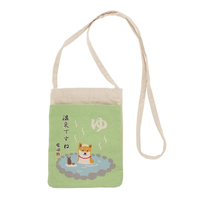 Shoulder Bag Shiba Dog Dog Shibata-san 24 x 17.5cm | Import 