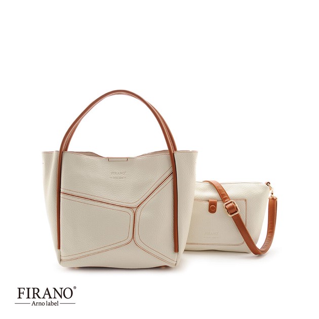 【高品質SALE】FIRANO バッグインバッグ ショルダーバッグ ホワイト グリーン ショルダーバッグ