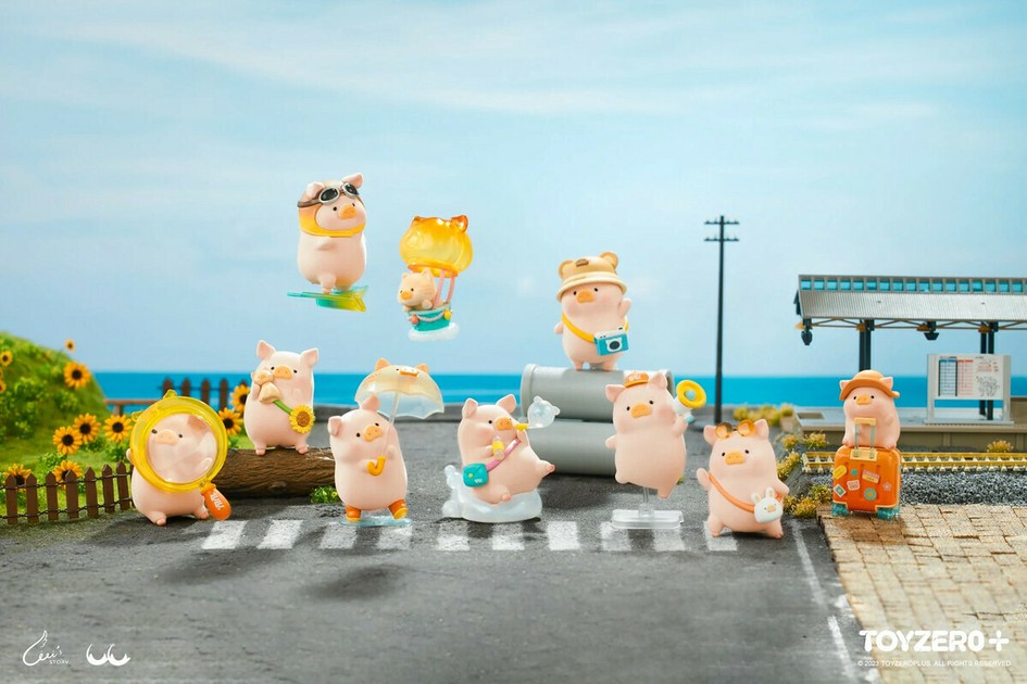 子豚LuLu ビーチ　8体セット Amazon | TOYZEROPLUS x CICI'S STORY 子豚LULU ビーチ