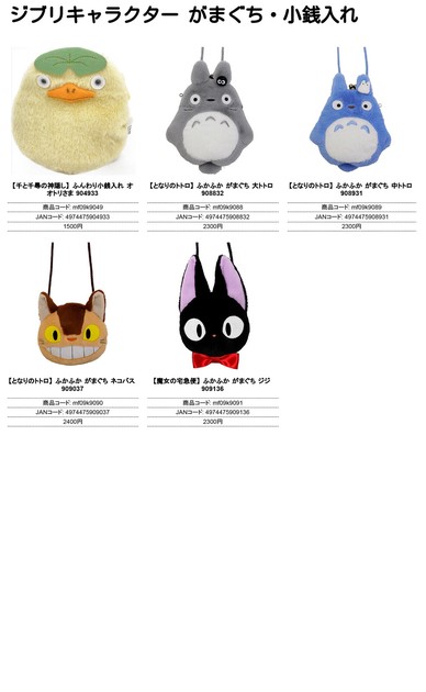 Wallet Gamaguchi Character Ghibli | Import Japanese products at