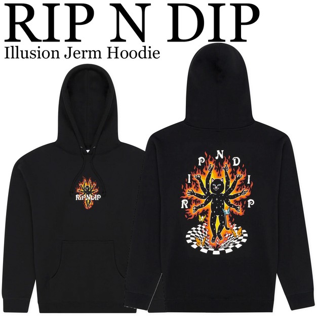 RIPNDIP リップンディップ/Illusion Jerm フーディー M】RIPNDIP リップンディップ/Illusion Jerm フーディー