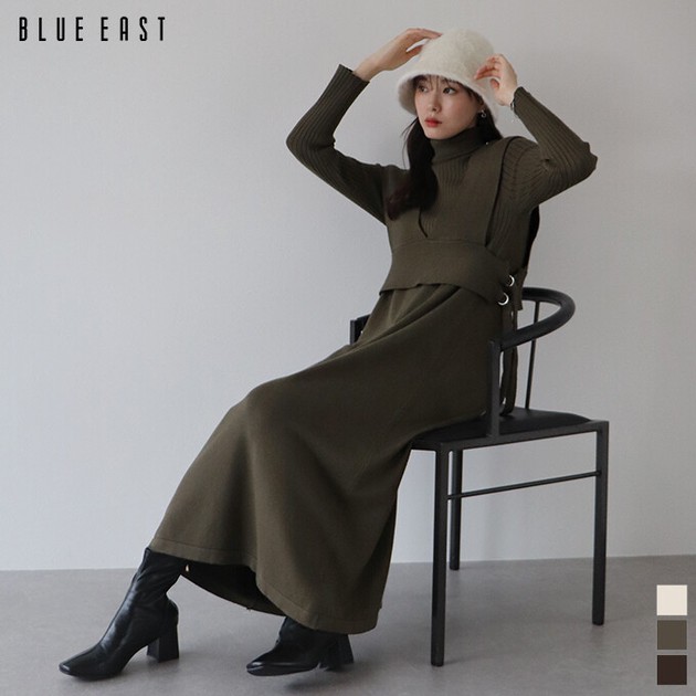 Casual Dress Turtle Neck Knit Dress | Import Japanese products at