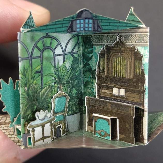 Miniature pop up book dollhouse clearance