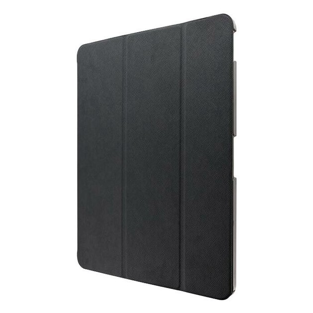 iPadPro2018 12.9inch 背面クリアフラップケースClearNote ブラック LP