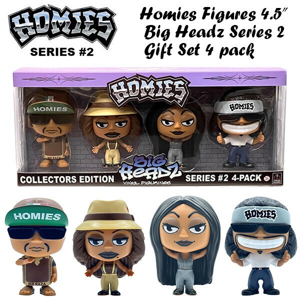 HOMIES ホーミーズ BIG HEADZ フィギュア セット Amazon | HOMIES ホーミーズ BIG HEADZ フィギュア 4体セット