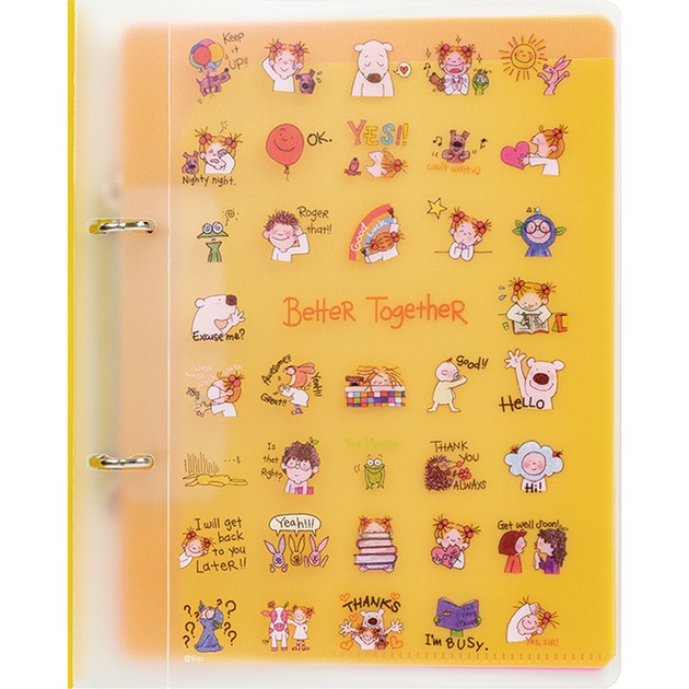 ココちゃん 2穴バインダー （A5サイズ）／イエローの商品ページ