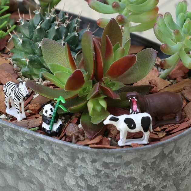 植木鉢　フィギュア　ジオラマ プラントフィギュア 【日本製】観葉植物などに使える園芸