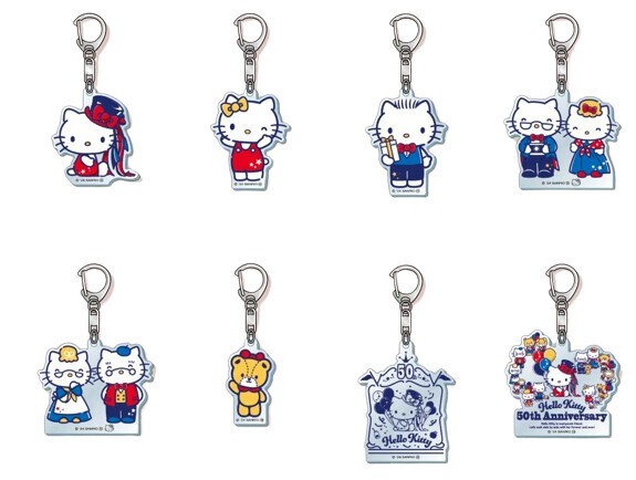 トレーディングアクリルＫＨ　ハローキティ　５０ＴＨ　BOX サンリオ ハローキティ50th トレーディングアクリルキーホルダー