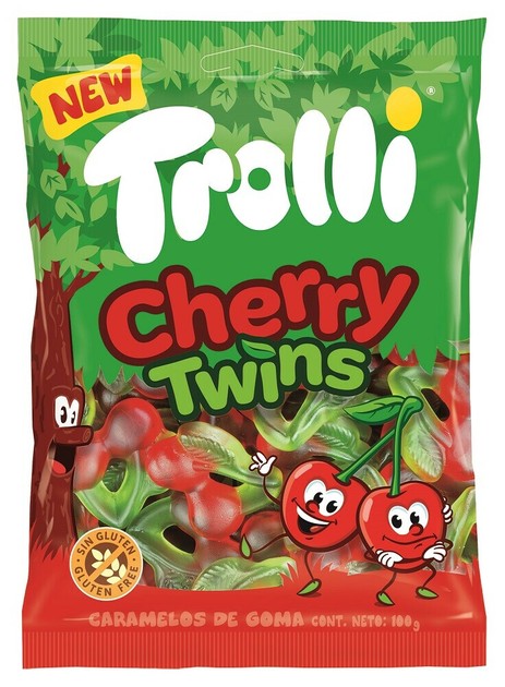 NEW【Trolli】チェリーツインズ 100g（グミキャンディ）の商品
