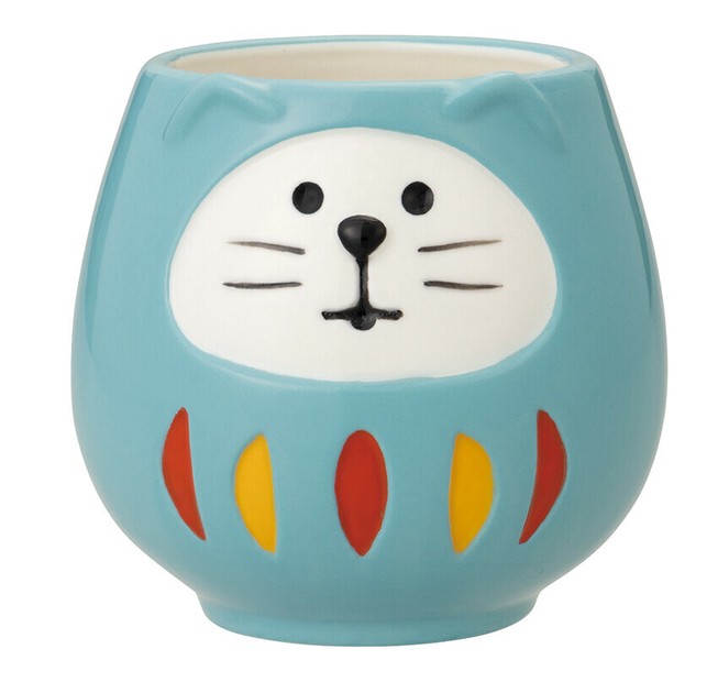 開運カラー 福猫だるまマグカップ 青の商品ページ｜卸・仕入れ