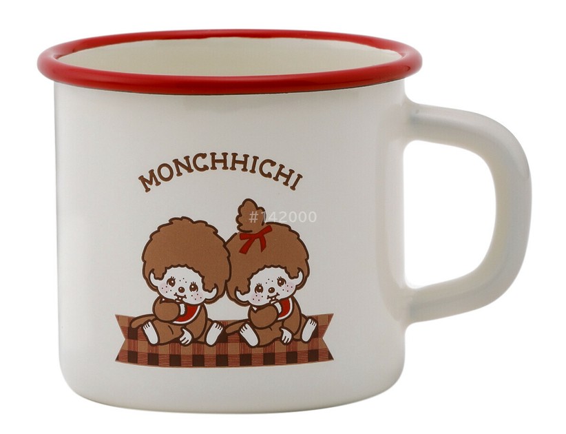 Fuji horo Mug Monchhichi Check 7cm Import Japanese products at wholesale prices SUPER DELIVERY