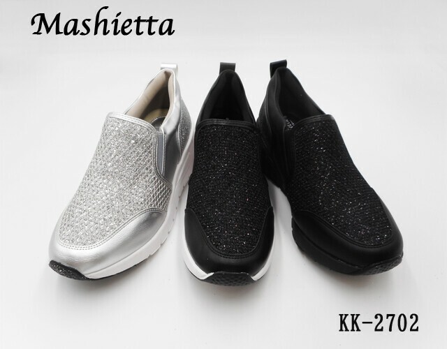 Low-top Sneakers Lightweight Sparkle Slip-On Shoes | Import