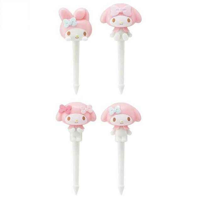 Sanrio Lunch Picks My Melody Skater 4-pcs set | Import