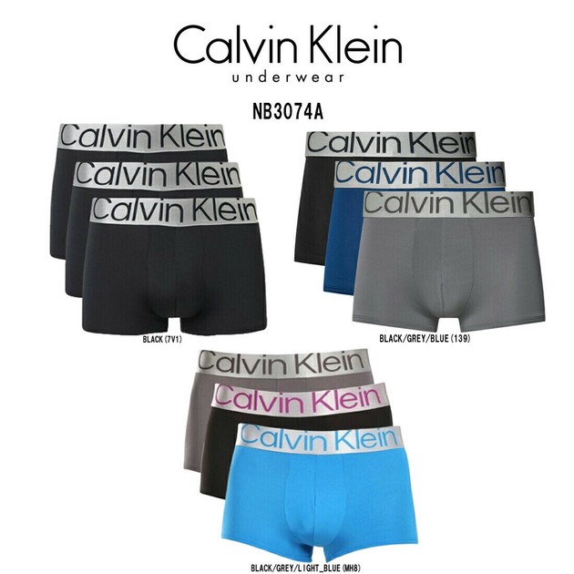 カルバンクライン   3P NB3074A MLset Calvin Klein(カルバンクライン)ck ボクサーパンツ ローライズ 3
