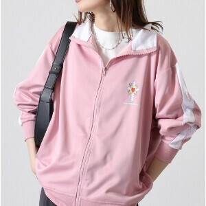Ed Hardy トラックジャケット 美品 匿名配送】Ed Hardy トラックジャケット Mサイズ 刺繍ロゴ