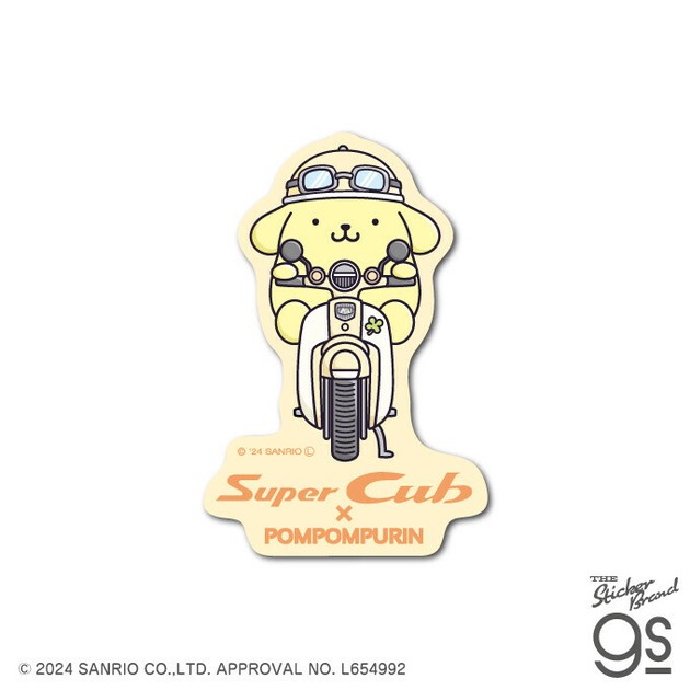 Super Cub×サンリオキャラクターズ ステッカー ポムポムプリン03