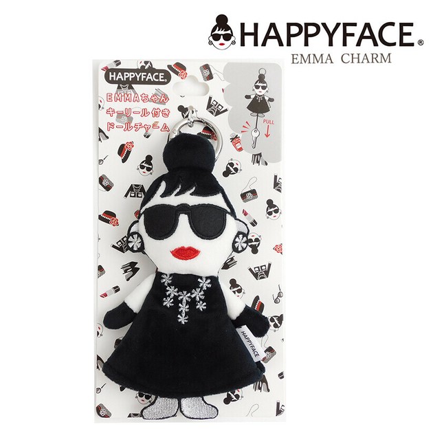 HAPPY FACE EMMA キーリール付きドールチャーム 売れ筋の商品ページ｜卸・仕入れサイト【スーパーデリバリー】