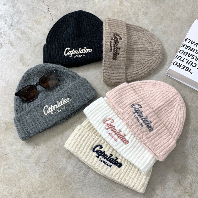 Beanie Embroidered Logo Ribbed Knit [2024 NEW] | Import Japanese products  at wholesale prices - SUPER DELIVERY