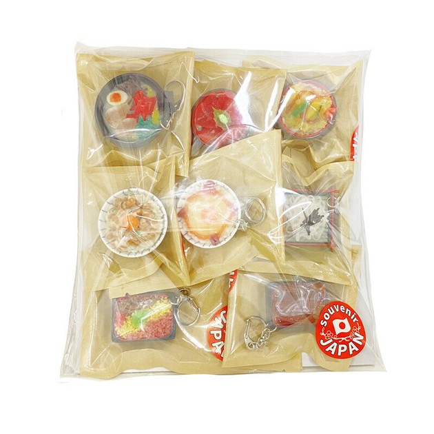 8個セット 食品サンプルキーホルダー THE 日本食 8種 海外お土産 新商品】食品サンプル8種セット 日本の食卓Ver. THE 日本食
