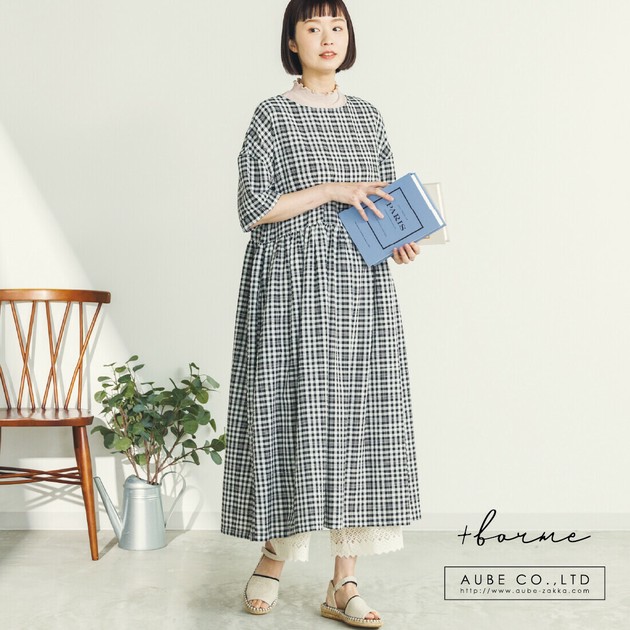 sale【春夏】サッカーウエストギャザーワンピース2025新作の商品