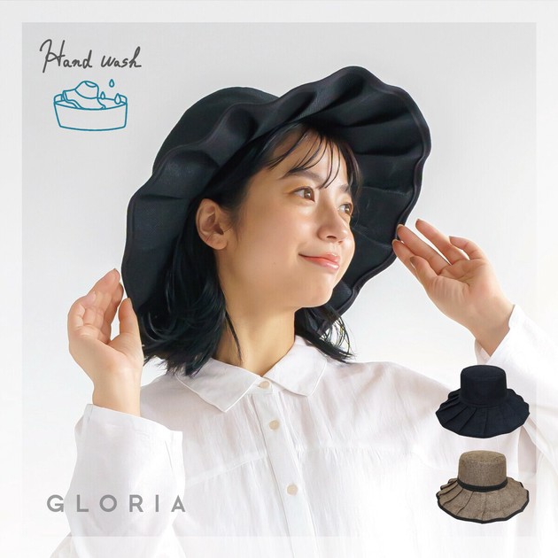 春夏即納】【再入荷】ポリジュートフリルHAT 帽子 ハット