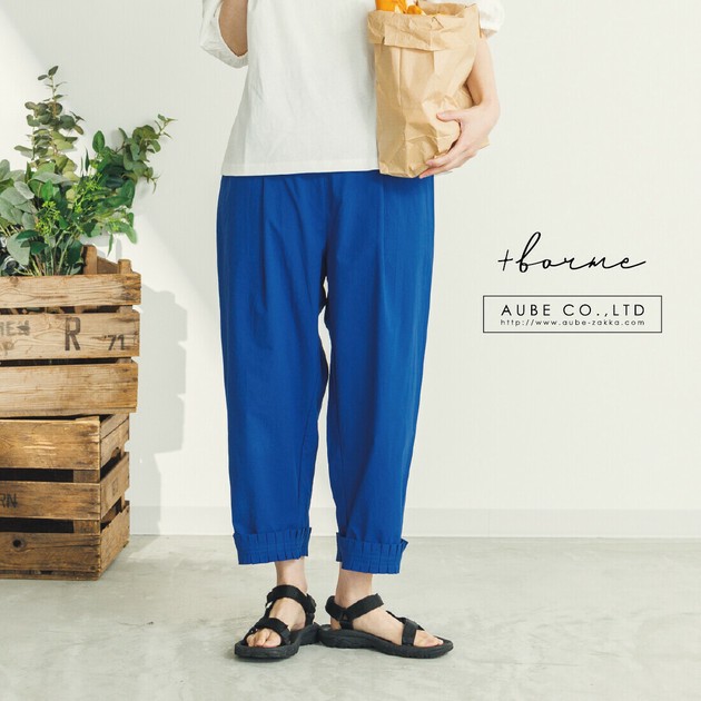 春夏】綿ワッシャー裾プリーツパンツ 2025新作の商品ページ｜卸