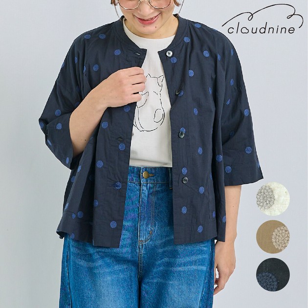 2025 新作】60キャンブリック ドット柄刺繡 ジャケットの商品