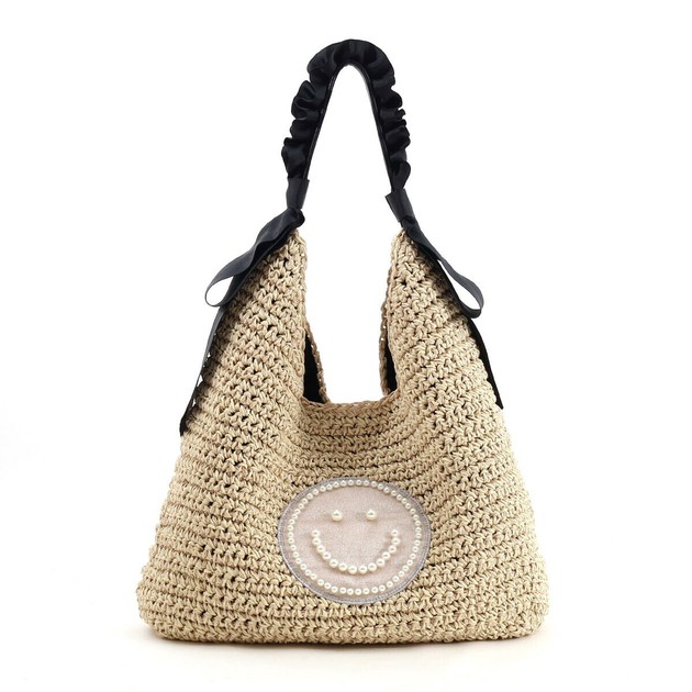 ☆【COOCO クーコ】SMILEY パール刺繍フリルハンドルペーパー