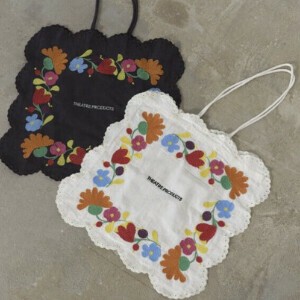 人気沸騰ブラドン black Embroidery Bag Tote | at products Japanese Import その他