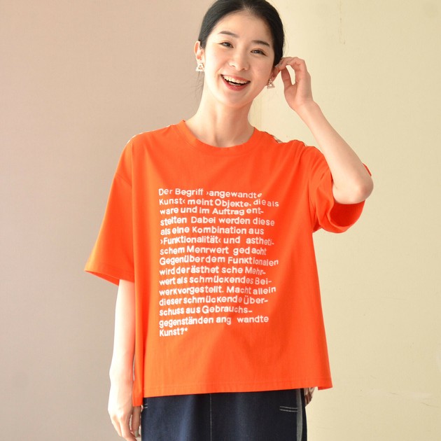 [宅送] T-shirt Cut-and-sew 5/10 length | Import Japanese products ピアス