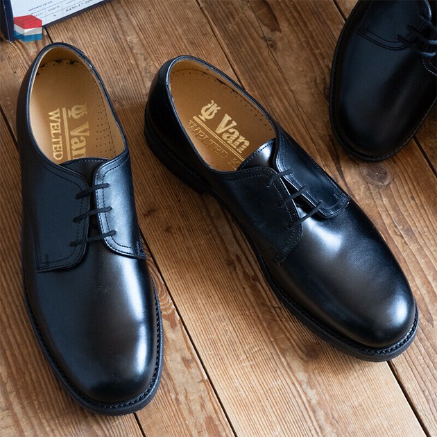 イタリアン オフィサーシューズ DERISIサービスシューズ 黒 ブラック 44 SANDERS（サンダース） OFFICER SHOE ブラック - ZABOU