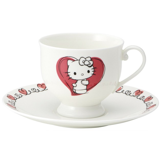 Sanrio Cup & Saucer Set Hello Kitty | Import Japanese