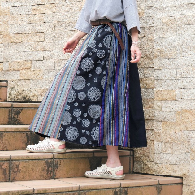 LCDC ♥ STRIPED LONG SKIRT /追跡付 Skirt Long Skirt Colored Stripe | Import Japanese products