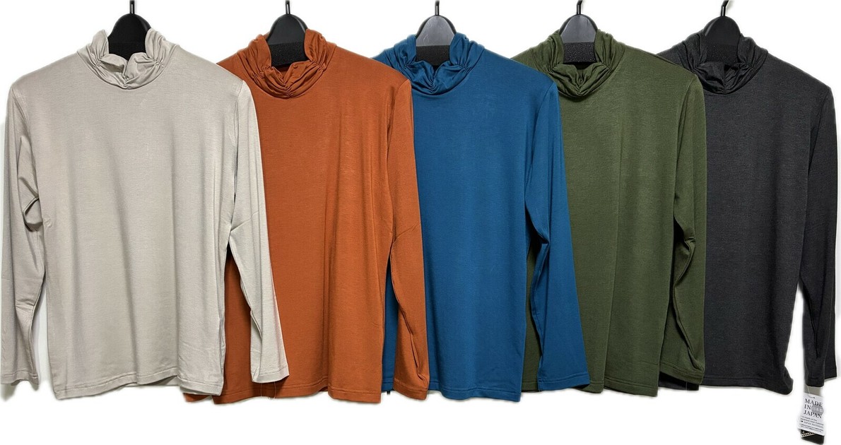 ショリー様オーダー2024092301 Pre-order T-shirt High-Neck Shirring Cut-and-sew 5-colors