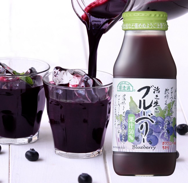順造選 ブルーベリー(180ml)【50％混合果汁入り飲料】の商品
