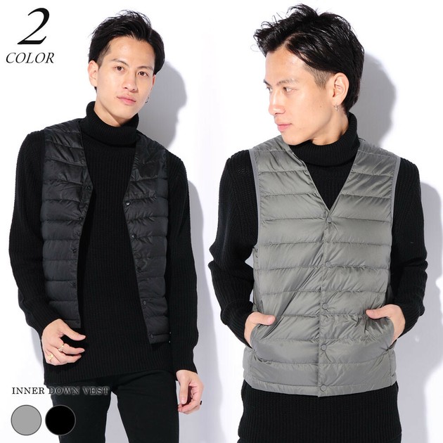 Excellent Casual Men S Inner Inner Down Vest Export Japanese