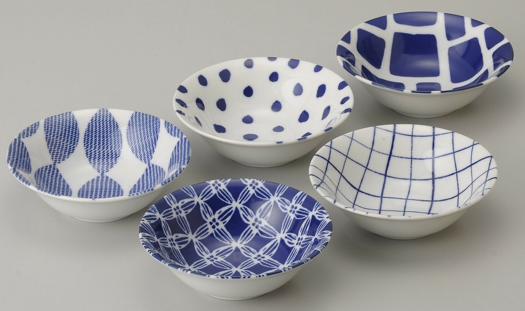 ☆こばち★  特価品】シンプルでおしゃれ 藍小町 小鉢揃の商品ページ｜卸