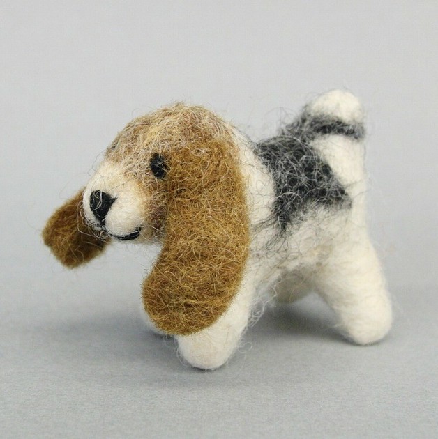 ハンドメイド 羊毛フェルト ビーグル犬 Sサイズ 17AWの商品