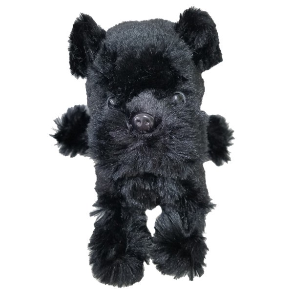 black schnauzer stuffed animal