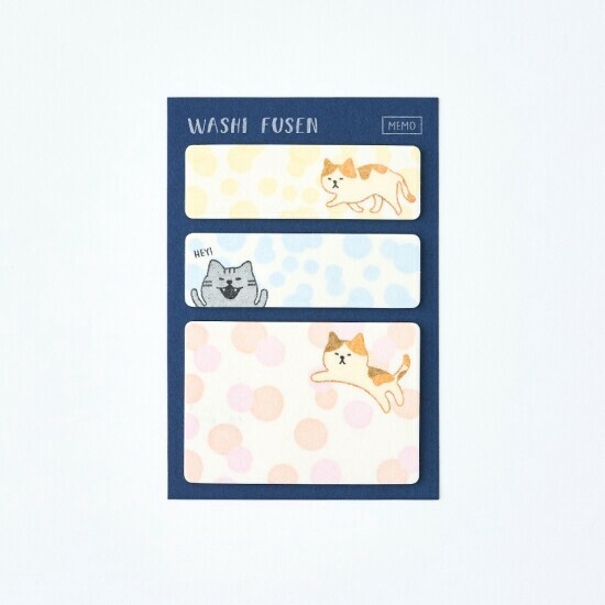 Japanese Paper Husen Cat Memo Pad Husen Sticky Note Japan Export Japanese Products To The World At Wholesale Prices Super Delivery