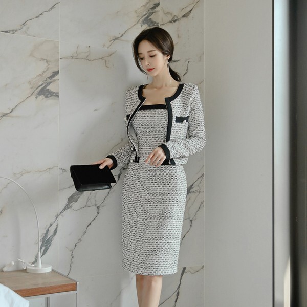 One Piece Dress With Long Jacket Online Sale Up To 60 Off