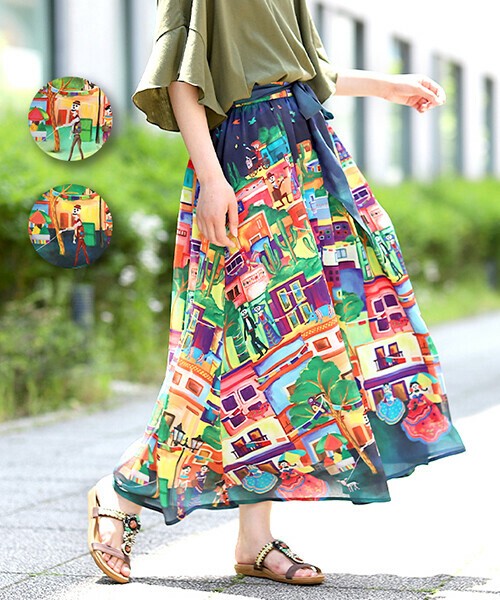 Long Skirt Mexico Casual Leisurely Export Japanese Products To