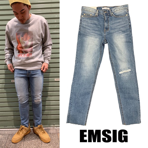 korean import model jeans